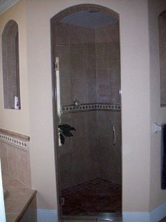 French Door Glass Shower Enclosure